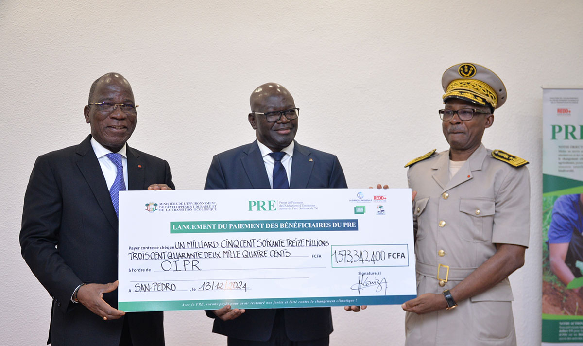 Lancement officiel du paiement des bénéficiaires du PRE à San Pedro