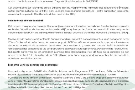 UCP-PRE_CP_SIGNATURE_ACCORD_CI-EMERGENT